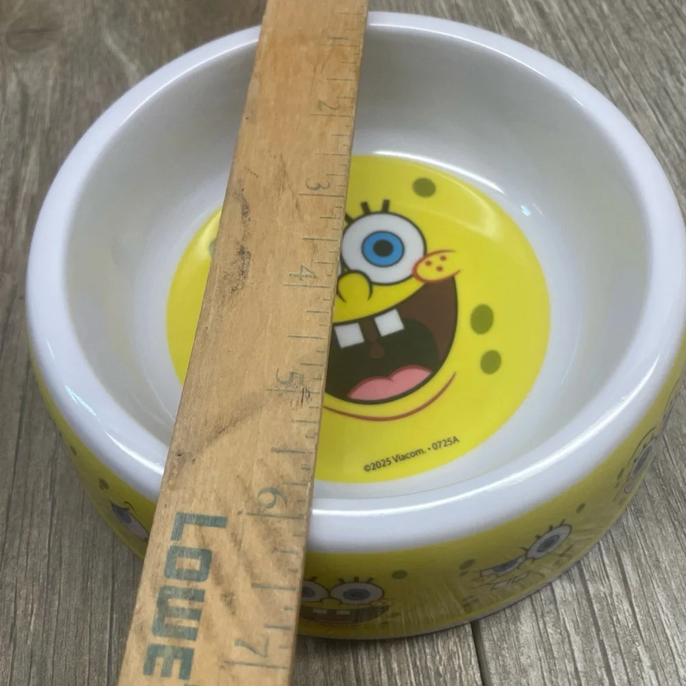 Nostalgic Sponge Bob Food Water Cat Bowl By Nickelodeon 6